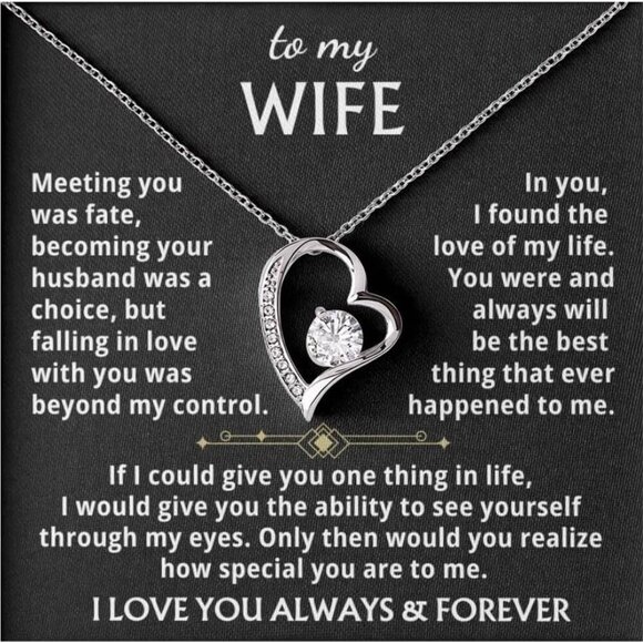Jewelry To My Wife - The Best Thing That Ever Happened To Me, Forever Love Neckl - Picture 1 of 8